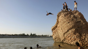 Iraqis beat summer heat by swimming in shrinking Tigris river