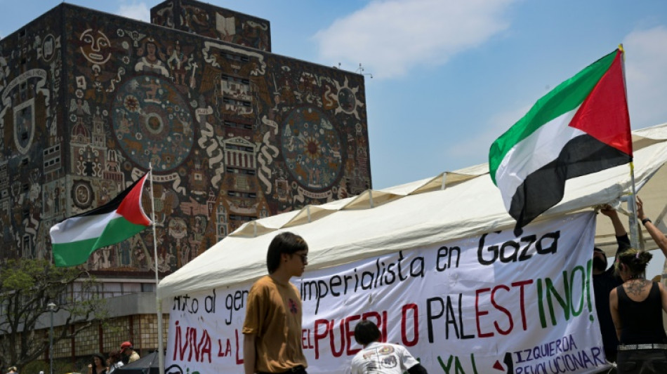 Estudantes pró-palestinos acampam na maior universidade do México