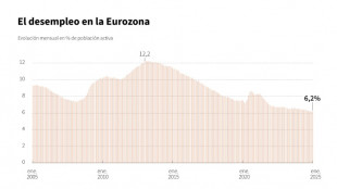 El desempleo de la eurozona se mantuvo estable en enero, en un 6,2%